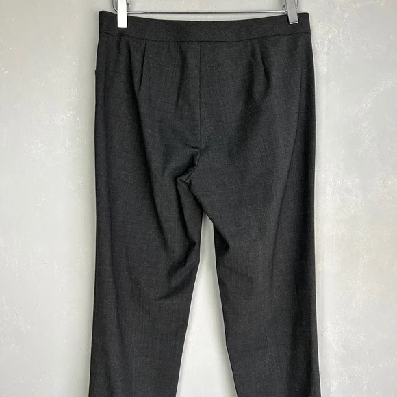 Lafayette 148 size 4 Irving stretch casual dress pant gray virgin wool - Picture 7 of 13